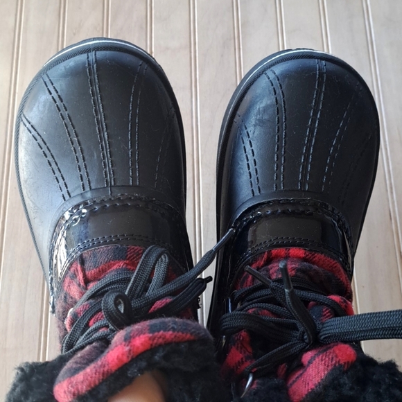 Ozark Trail Sintetico Thinsulate Buffalo Print Winter Insulated Rubber Snow Boot - Picture 2 of 10